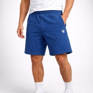 Adidas Originals Blue Fleece Shorts – Classic Trefoil